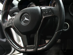 Mercedes Benz SLK Steering Wheel Trim - Carbon Fiber - R172 